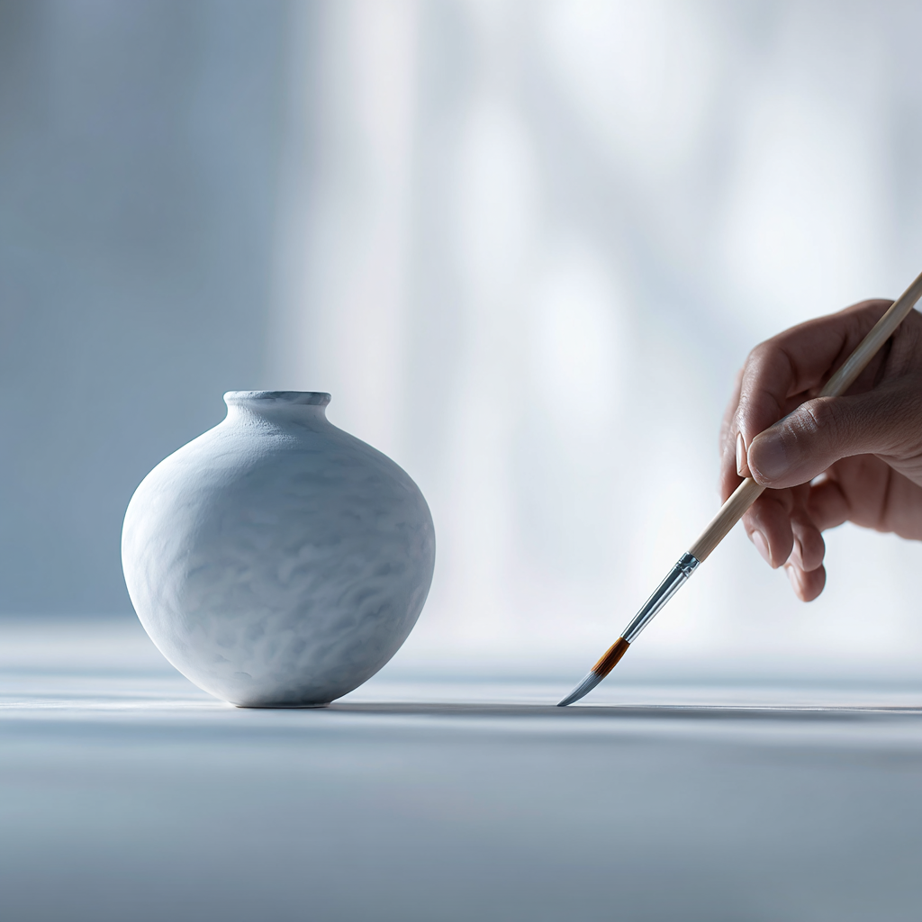 Ceramiczny wazon ręcznie malowany – kategoria wazony