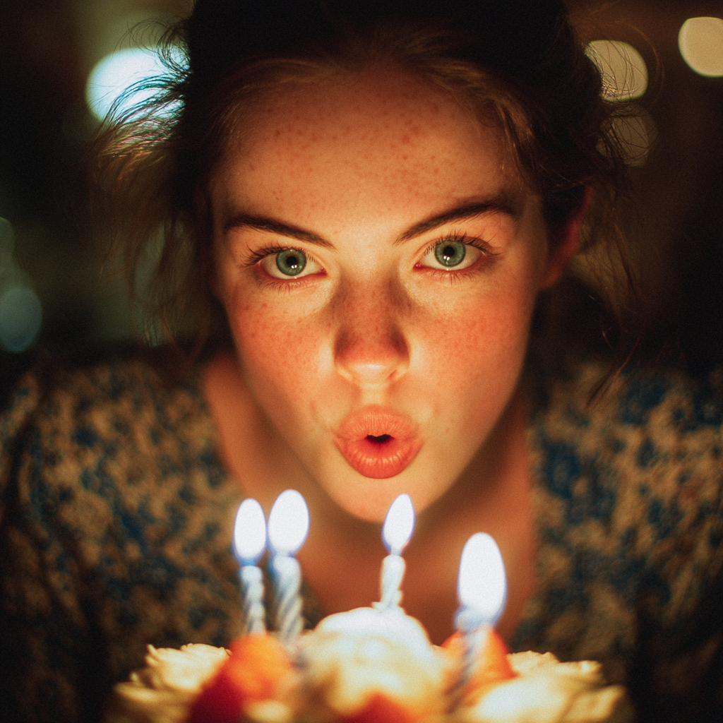 alt="Kobieta z tortem urodzinowym – warsztaty ceramiki na urodziny i specjalne okazje"