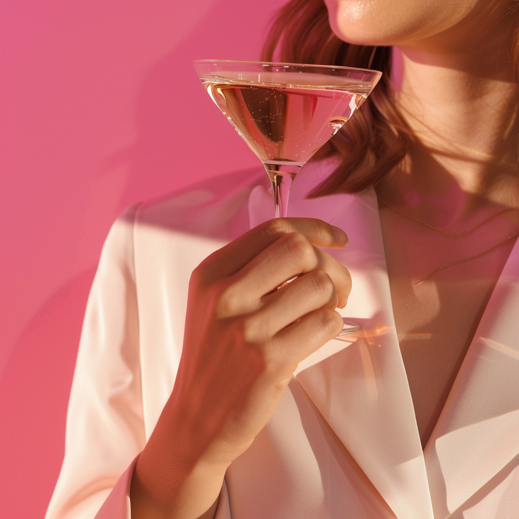 alt="Kobieta z drinkiem – warsztaty ceramiki na wieczór panieński"